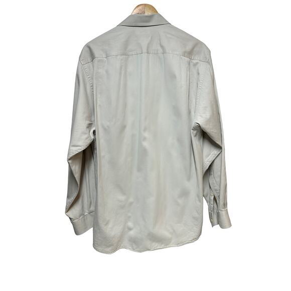 Joseph Abboud Men's Button Down Dress Shirt  Medium  Beige‎ - Picture 4 of 10
